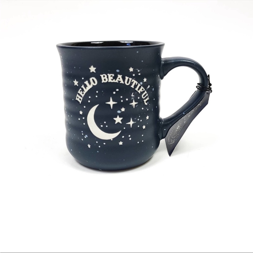 Stay Wild Moon Child Mug HELLO BEAUTIFUL Navy Blue Brand New